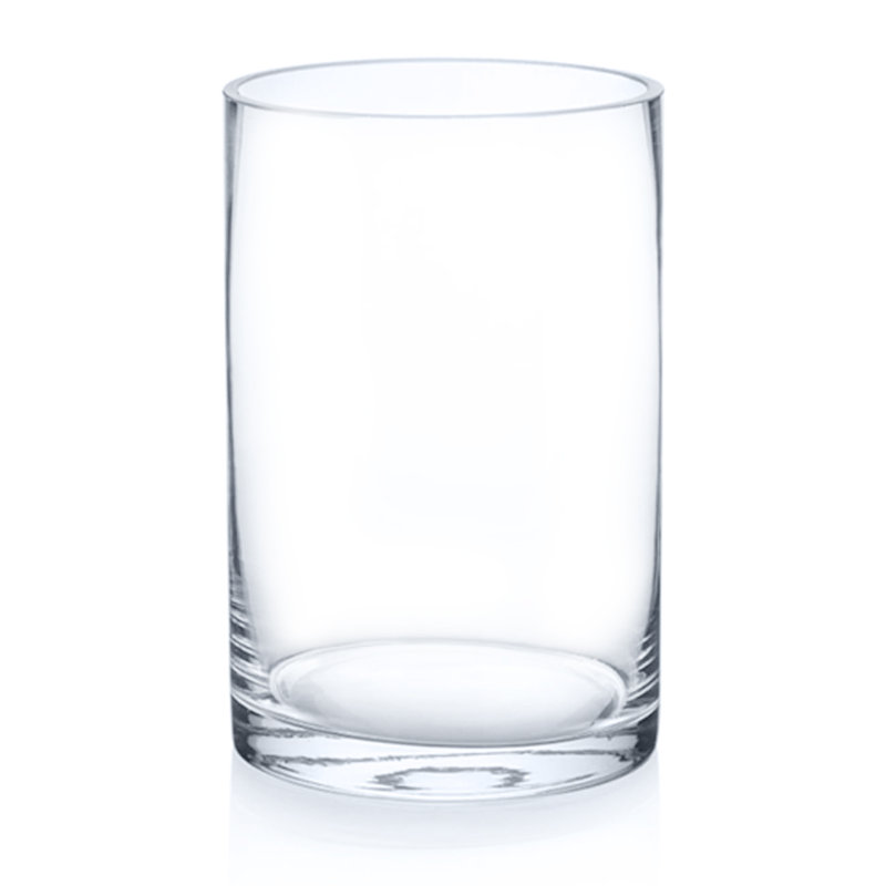 Glass Table Vase, 6" H x 4" W x 4" D