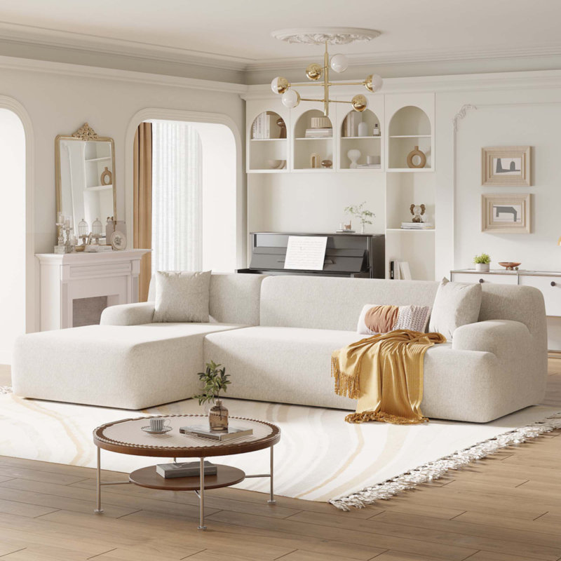 Modern Large L-Shape Modular Sectional Sofa