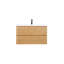 Base de meuble-lavabo simple 36 po fixée au mur seulement-57912176