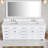 Spindell 84 Inch White Bathroom Vanity Base Only