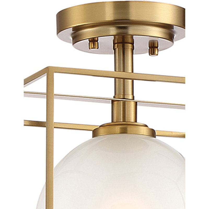 Plafonnier semi-encastré 1 lumière 10 po