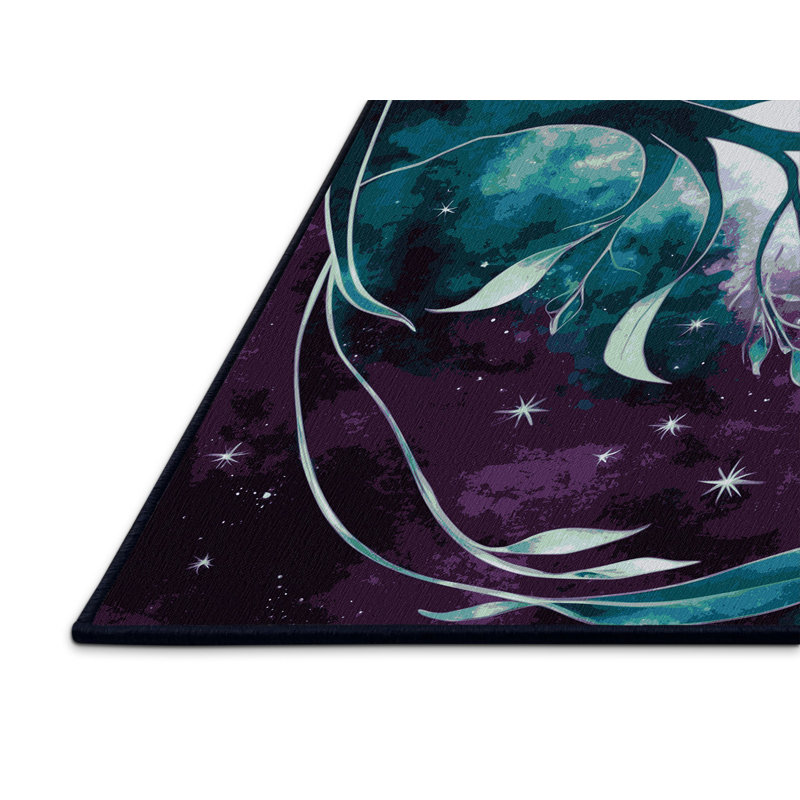 Twilight Bramble Rug, Round 4'