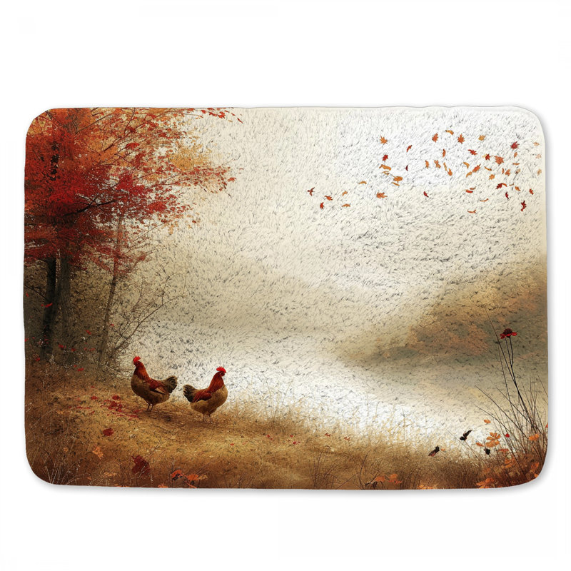 Chenee Microfiber / Microsuede Non-Slip Bath Mat, 17"W x 24"L
