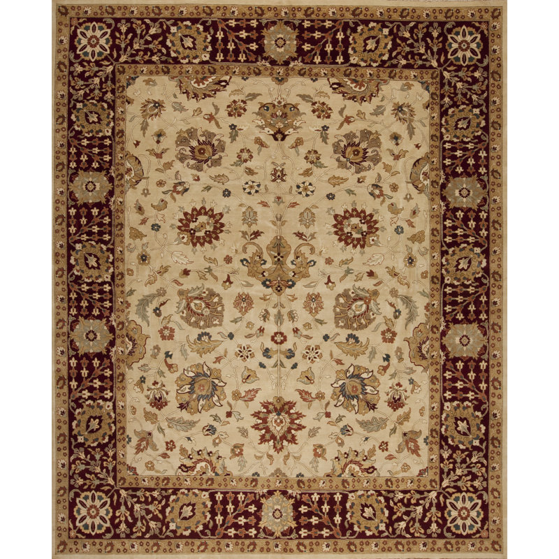 Mahal Hand Knotted Area Rug, Rectangle 6' x 9'