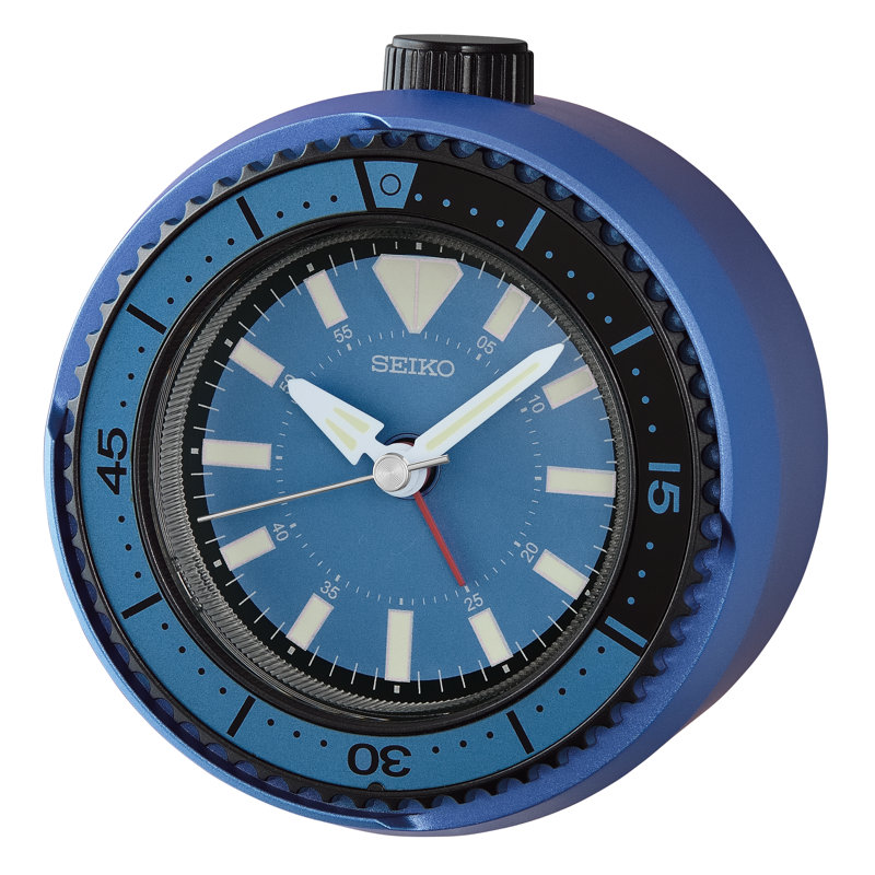 Horloge QHE207ELH Heritage Design, bleu, Bleu métallique