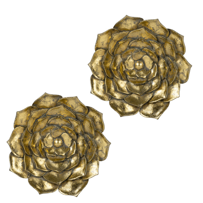 2 Piece Succulent Wall Plaque
