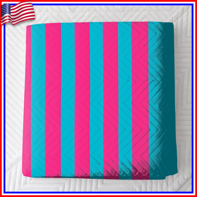 Vibrant Stripes Polyester Striped Bedspread