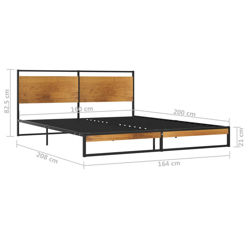 Aminata Metal Bed, 160 x 200cm