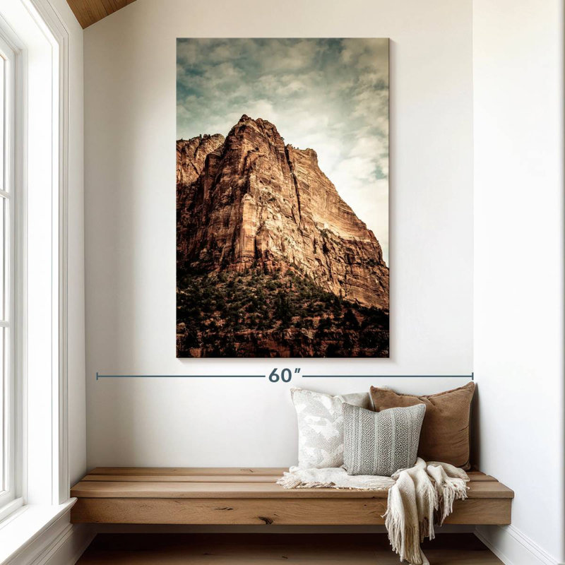 Falaise du parc national de Zion, H 51 po x l 34 po