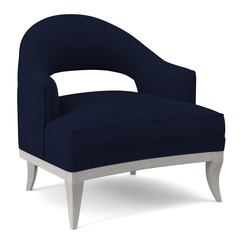 Fauteuil Mariposa, Bisque, Mélange de polyester uniforme Margaret