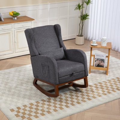Jaivin Upholstered Rocking Chair by Harriet Bee