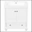 Meuble-lavabo sur pied simple avec plateau 30 po Sreyas
