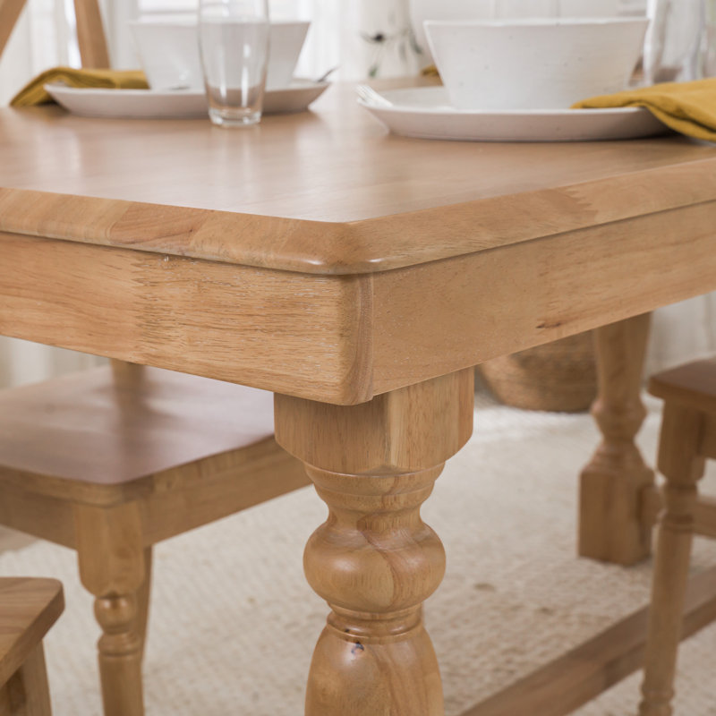 Table de salle à manger Sterling 67W Farmhouse Squire Trestle, Brun