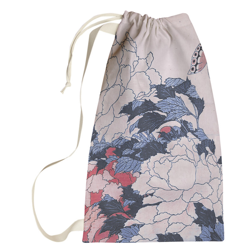 Hague Fabric Laundry Bag with Handles, Small ( 64" H x 20" W x 1.5" D), Purple
