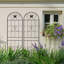 Ensemble de 4 treillis de jardin en métal antirouille de 19,7 po pour plantes grimpantes support de fleurs extérieur noir-115361876
