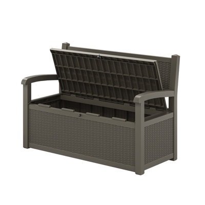 70 Gallon Resin Storage Bench – Multi-Purpose Outdoor Deck Box with Weatherproof Design