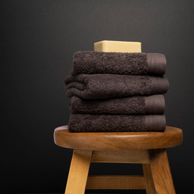 Ensemble de serviettes essuie-mains 100% coton 4 pièces Kendra