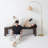 Lark 75" Modern Boho LED Arc Floor Lamp in Gold with Hanging Rattan Shade-110743082