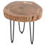 Aala Finished Solid Wood Accent Stool