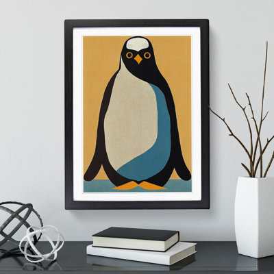 Retro Penguin No.3 - Framed Print