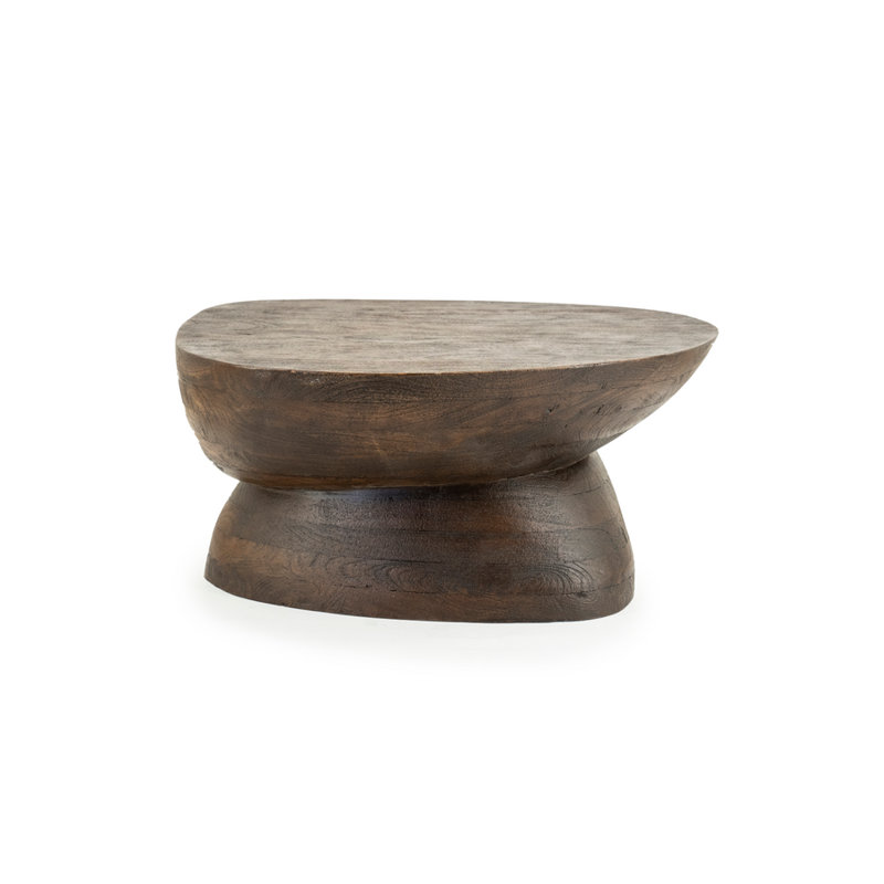 Cobble Solid Wood Coffee Table, Brown