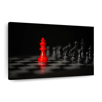 " Chess King Pop Canvas Print "