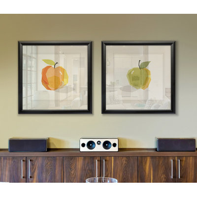 " Red Linen Apple " 2 - Pieces Painting Print