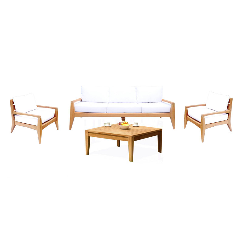 Noida 5 - Person Patio Conversation Set with Cushions