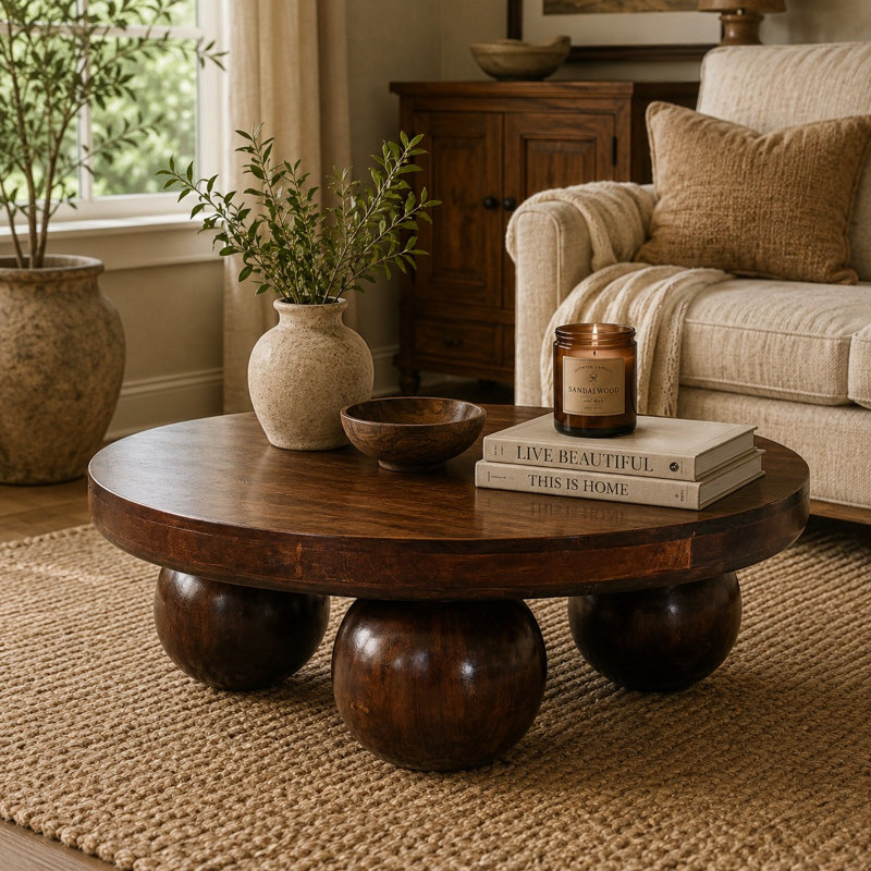 California Solid Wood Coffee Table