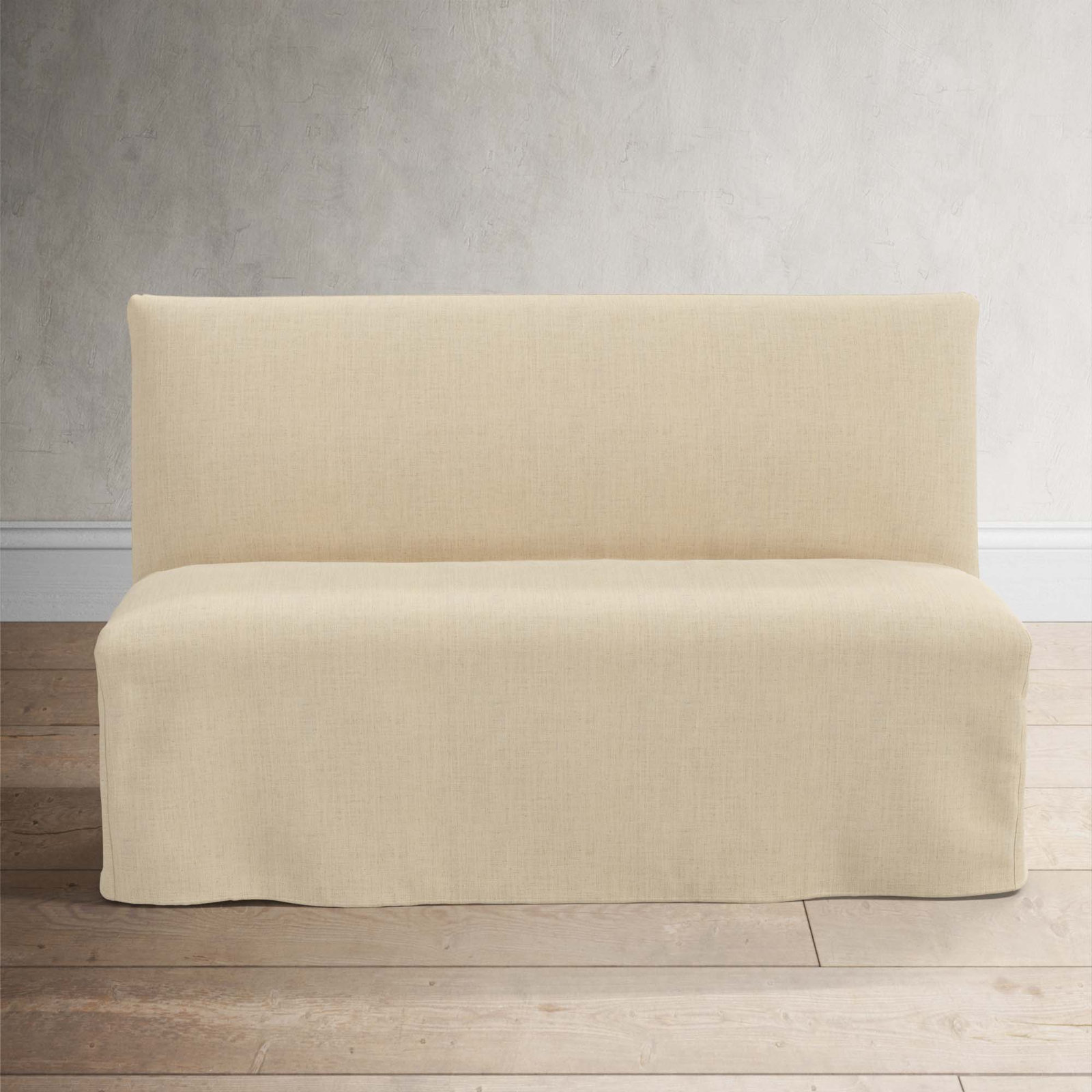 Silvia 57" Dining Bench, Classic Linen Linen