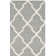 Rodgers Hand Woven Flat Weave Wool/Cotton Geometric Rug in Gray