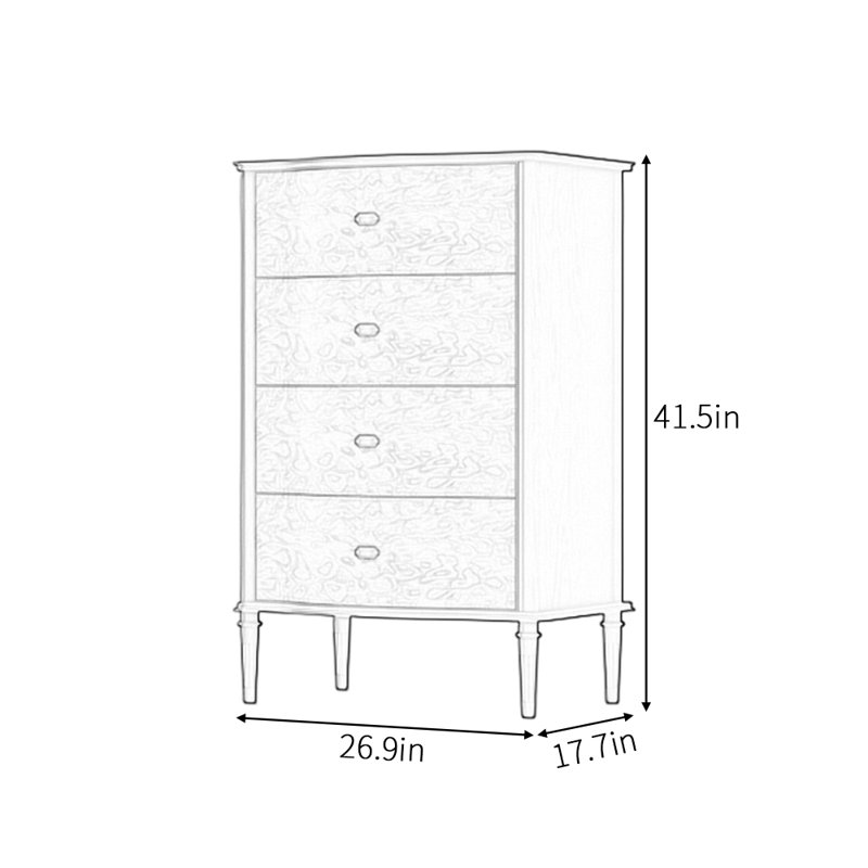 Buffet américain de luxe rétro, Noir / brun