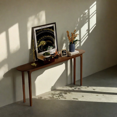 Walnut-Toned Pine Console Table by Trentastic Trails