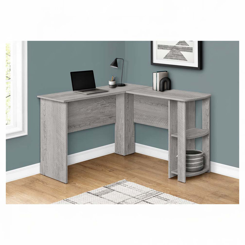 Home Office L Shape Computer Desk, Gray
