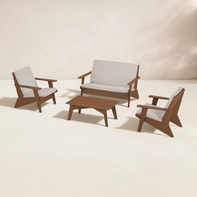 POLYWOOD® Riviera 4-Person Patio Seating Group