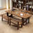 Brown Rectangular Solid Wood  desk-108066673