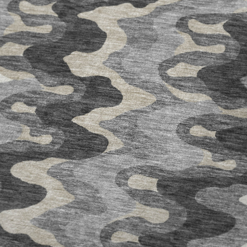 Jeté en laine Sherpa ASB750 Addison, Abstrait gris