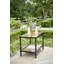 Cane Glass Cocktail Table