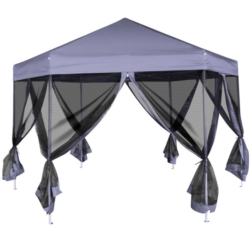 Eawood 3.5 x 3m Steel Party Tent, Dark Blue