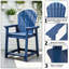 Ensemble de 6 chaises d'extérieur en PEHD Adirondack-2131461875