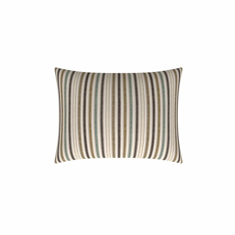 Striped Feather Reversible Throw Pillow, 15"H x 20"W