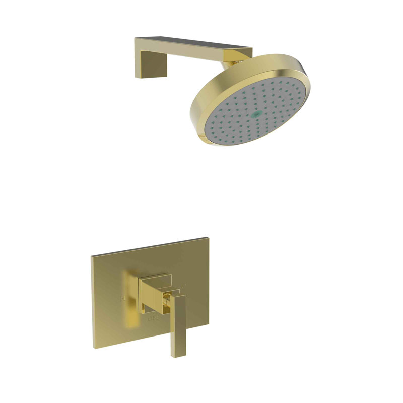 Skylar Balanced Pressure Shower Trim Set with Shower Head, Forever Brass - PVD