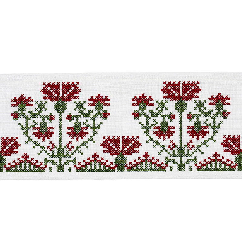 Ruban brodé Schumacher x Mary Mcdonald Custis, Claret