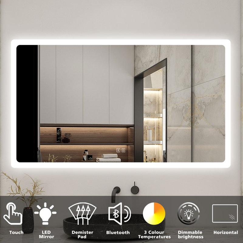 Aevin Rectangle Mirror, 70 cm H x 120 cm W