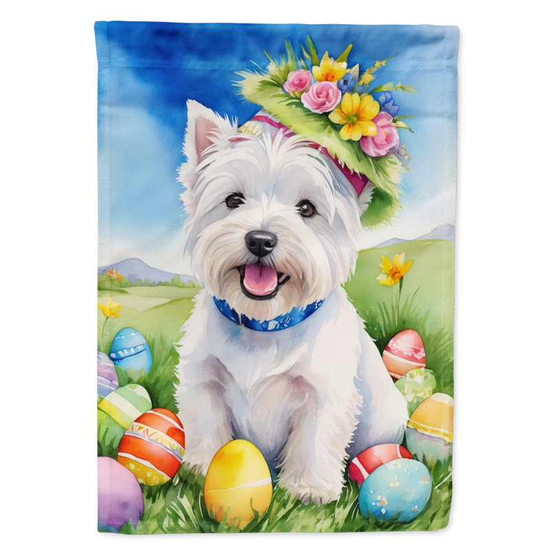 Easter Egg Hunt Double Sided 15.5'' H x 11.25'' W Polyester Easter Garden Flag