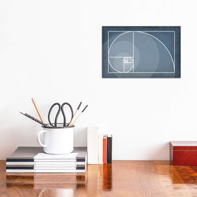 Fibonacci Sequence Spiral - Wrapped Canvas Print