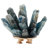 Decorative Object Stone And Metal Crystal Accents Animal Shape For Home Office Bedroom Living Room - 2" Blue