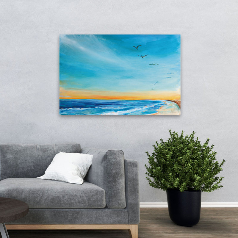 Oiseau de plage Back Bay, H 48 po x l 32 po