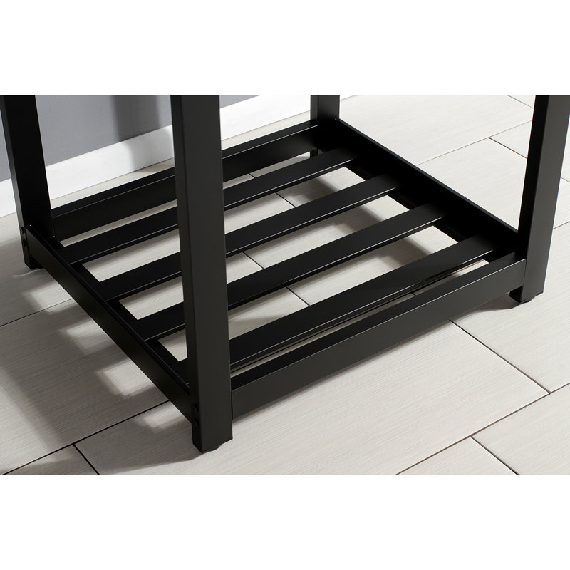 Ensemble de meuble-lavabo simple 25 po Fauceture, Noir mat