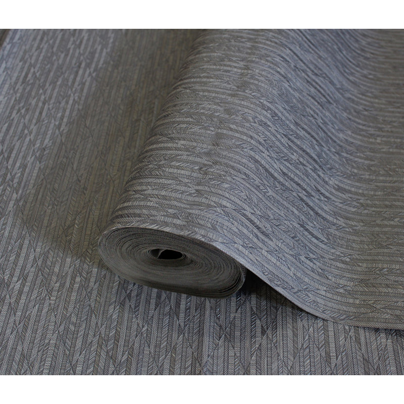 Papier peint moderne à losanges, Argent argent